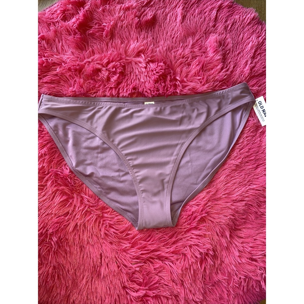 Old Navy Women's Low-Rise Classic Bikini Swim Bottoms Size XXL Purple